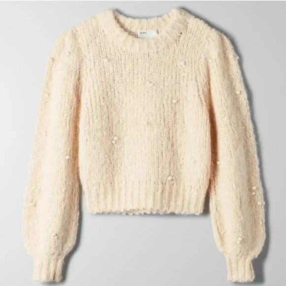 Aritzia Le Fou Wilfred Shimmy Sweater in Giselle Size XS - Picture 3 of 5